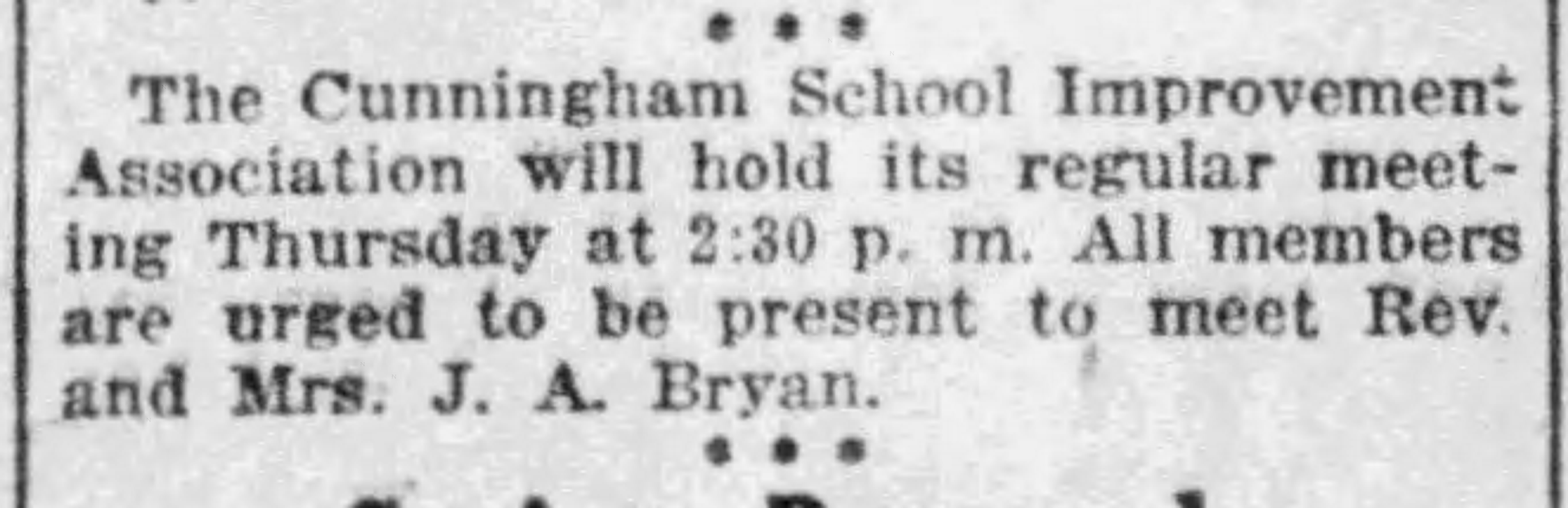Cunningham School Improvement Association